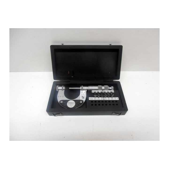 Micromètre REISHAUER 0-25 mm avec 12 touches interchangeables