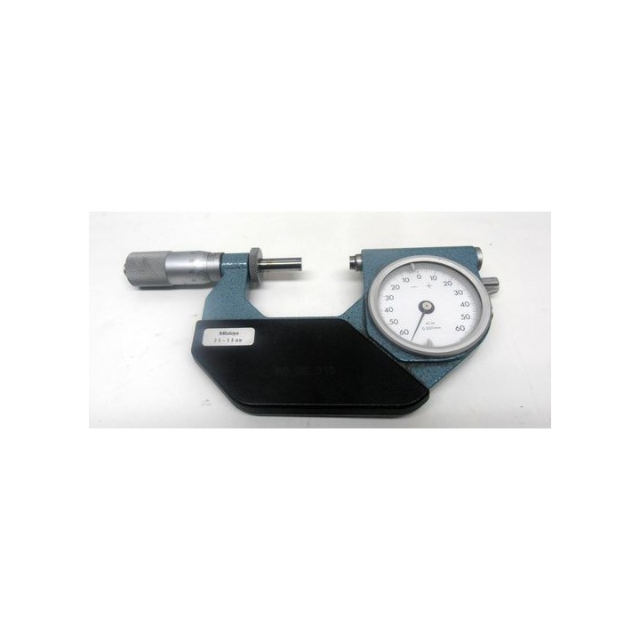 MITUTOYO 25-50 mm micrometer with dial