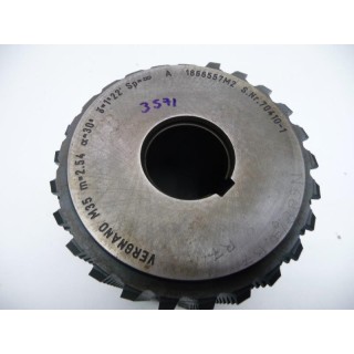 Fraise mère module 2,54 DIN5480 FINITION AP 30°