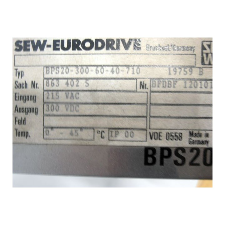 Azionamento asse BALDOR BPS20-300-60-40-710