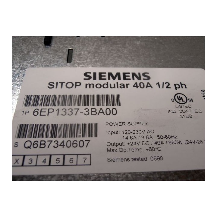 Alimentazione SIEMENS SITOP 6EP1337-3BA00