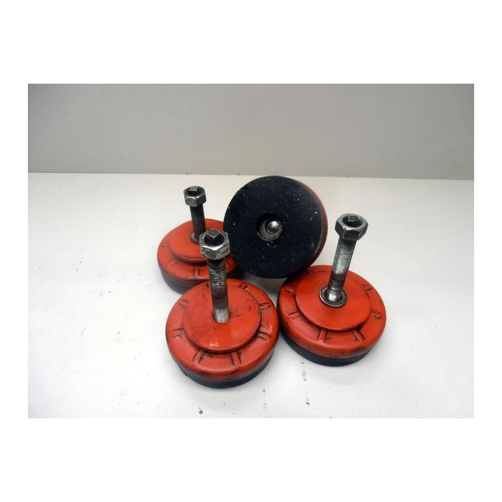 Lot de 4 patins anti-vibrations pour machines-outils