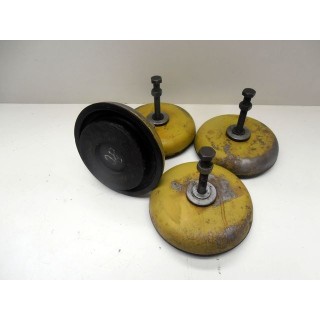 Lot de 4 patins anti-vibrations pour machines-outils