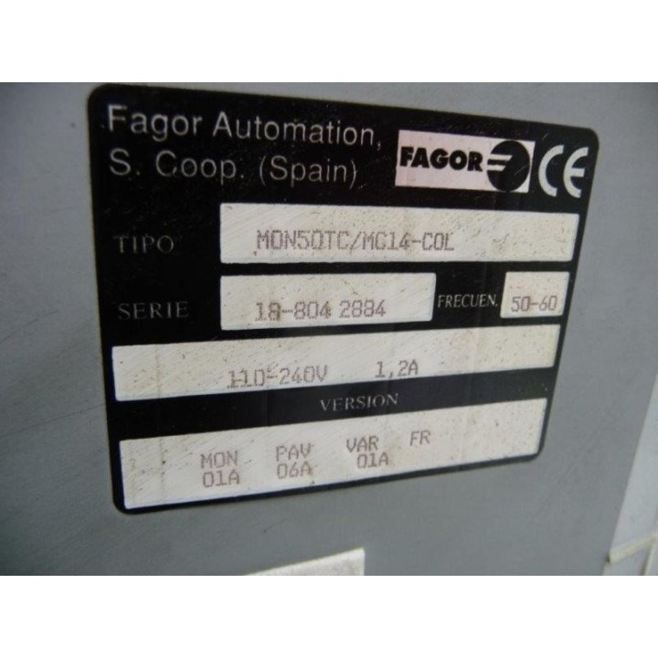 Ecran Fagor MON50TC / MC14-COL