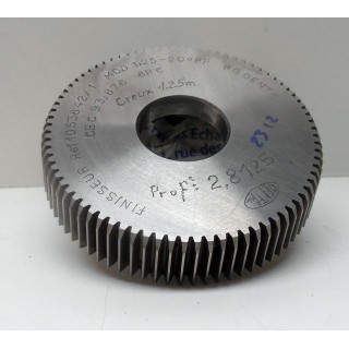 Shaper cutter MODULE 1.25, 20° FINITION