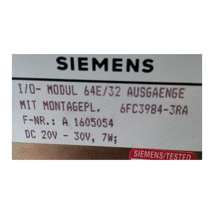 Module SIEMENS 6FC3984-3RA