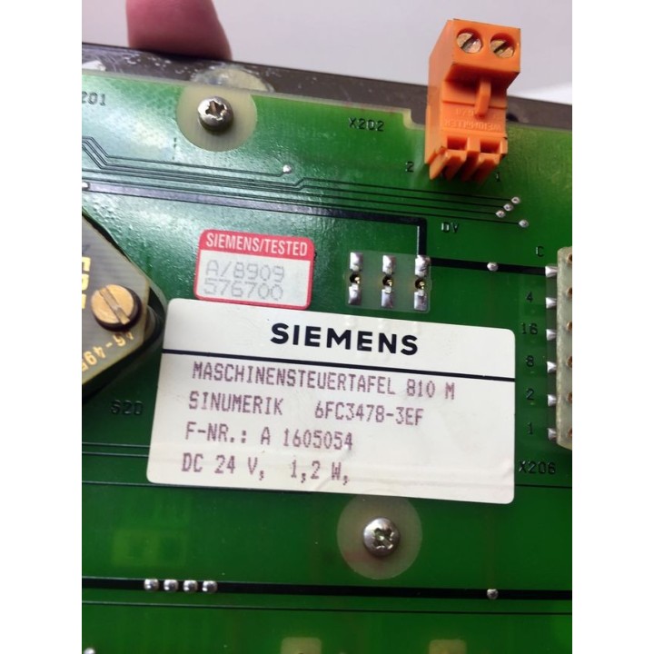 SIEMENS 6FC3478-3EF operator