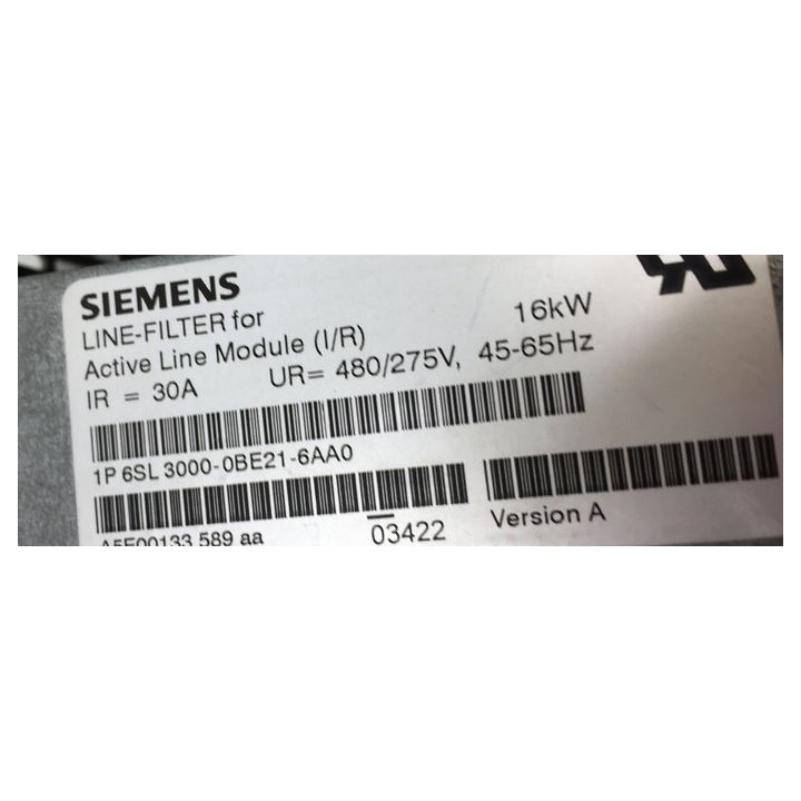 Filtre SIEMENS 6SL3000-0BE21-6AA0