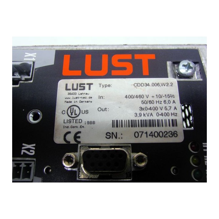 Lust servo drive CDD34.006.W2.2