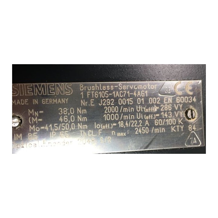 Moteur SIEMENS 1FT6105-1AC71-4AG1