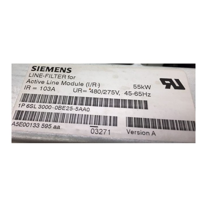 SIEMENS 6SL3000-0BE25-5AA0 55 kW filter