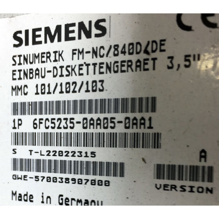 Lecteur disquettes SIEMENS 6FC5235-0AA05-0AA1