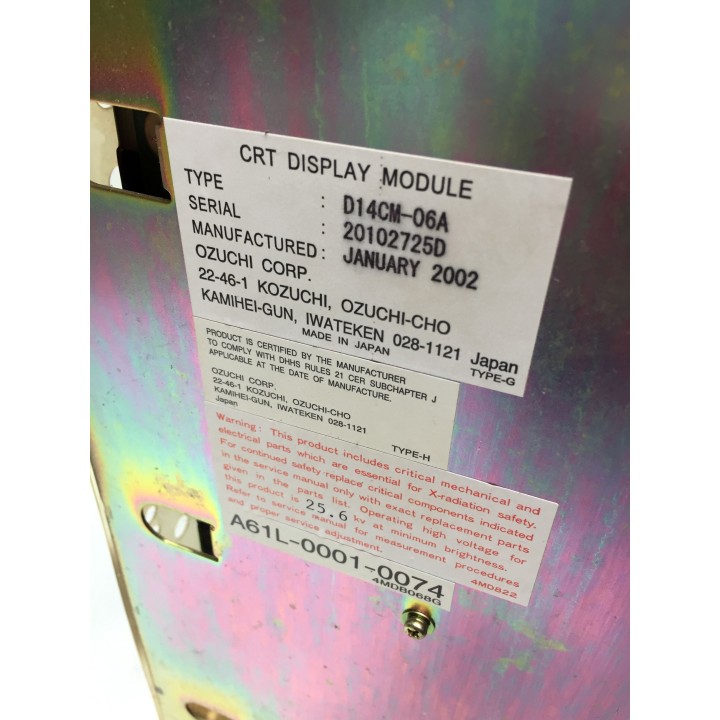 FANUC A61L-0001-0074 monitor with boards