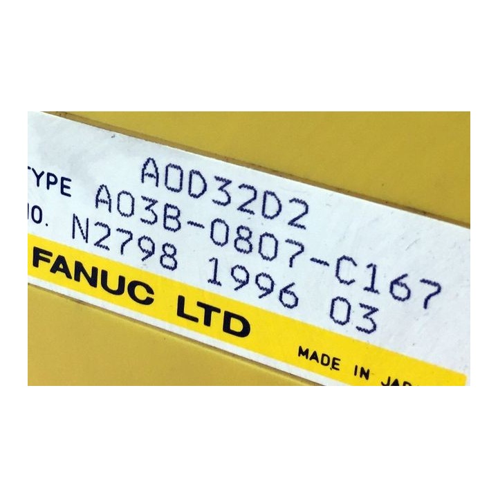 Module FANUC A0D32D2 A03B-0807-C167