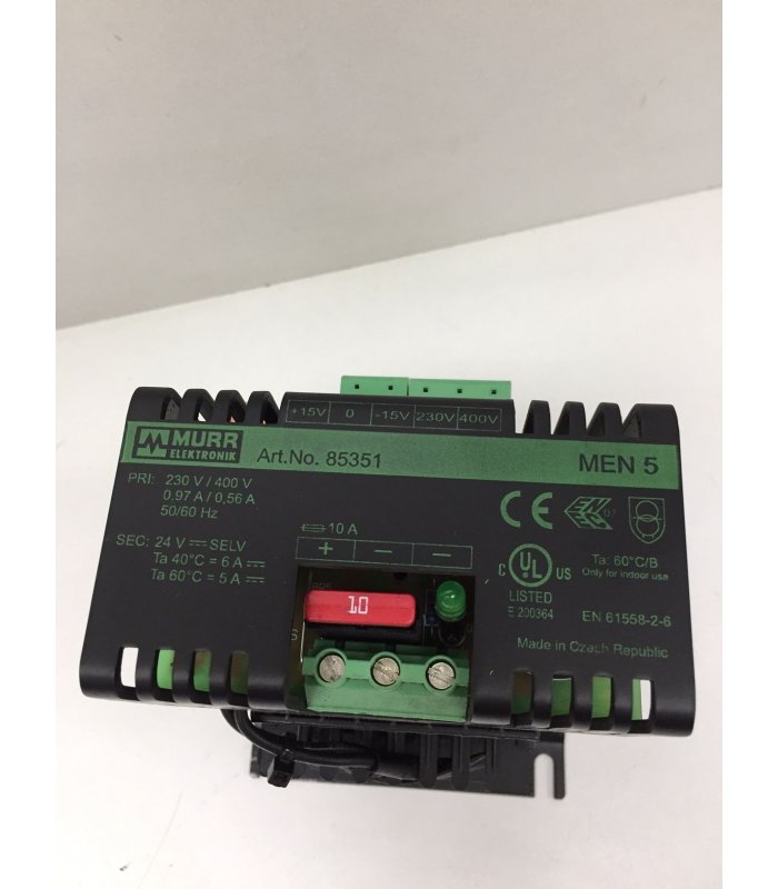 Murr Elektronik 85 657 Converter Switch MDD 1.5-24/5 (In: 24V/0.6A Out: 5V/1.5A Murr Elektronik 85 657 Converter Switch MDD 1.5-24/5 (In: 24V/0.6A Out: 5V/1.5A