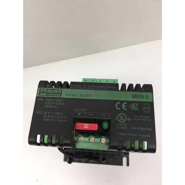 MURR ELEKTRONIK MEN 5 85351 power supply