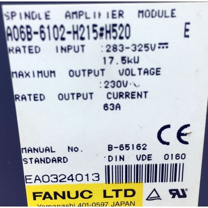 FANUC A06B-6102-H215 spindle drive