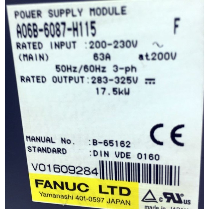 Alimentation FANUC PSM 15 A06B-6087-H115