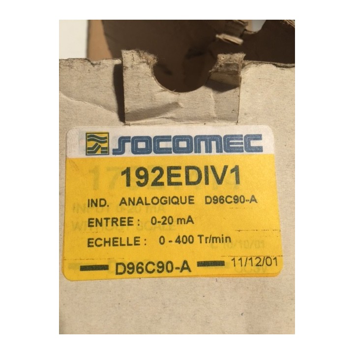 Compte tours SOCOMEC