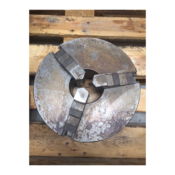 Mandrin 3 mors diam 350 mm acier, mors monobloc