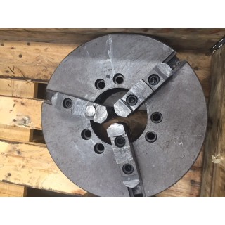 Mandrin 3 mors diam 380 mm acier, sur semelle