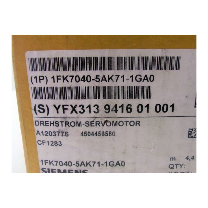 Achsmotor Siemens 1FK7040-5AK71-1GA0