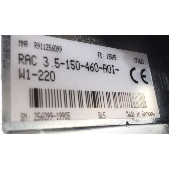 Variateur de broche INDRAMAT RAC 3.5-150-460-A0I-W1-220