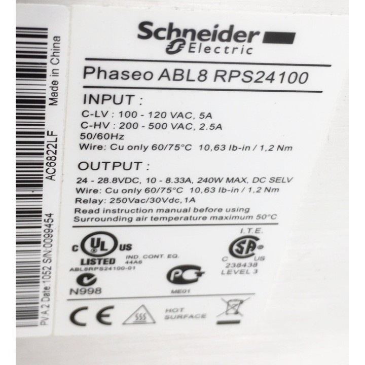 Alimentation SCHNEIDER ELECTRIC ABL8RPS24100