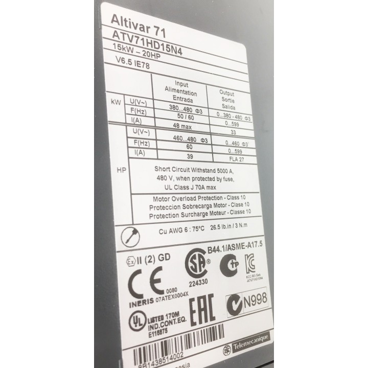 TELEMECANIQUE ATV71HD15N4