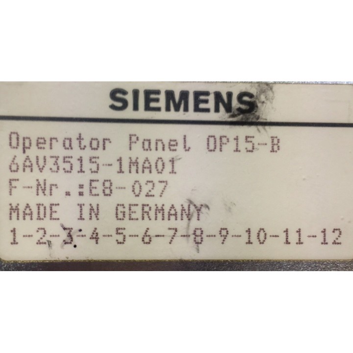 Pupitre SIEMENS OP15-B 6AV3515-1MA01