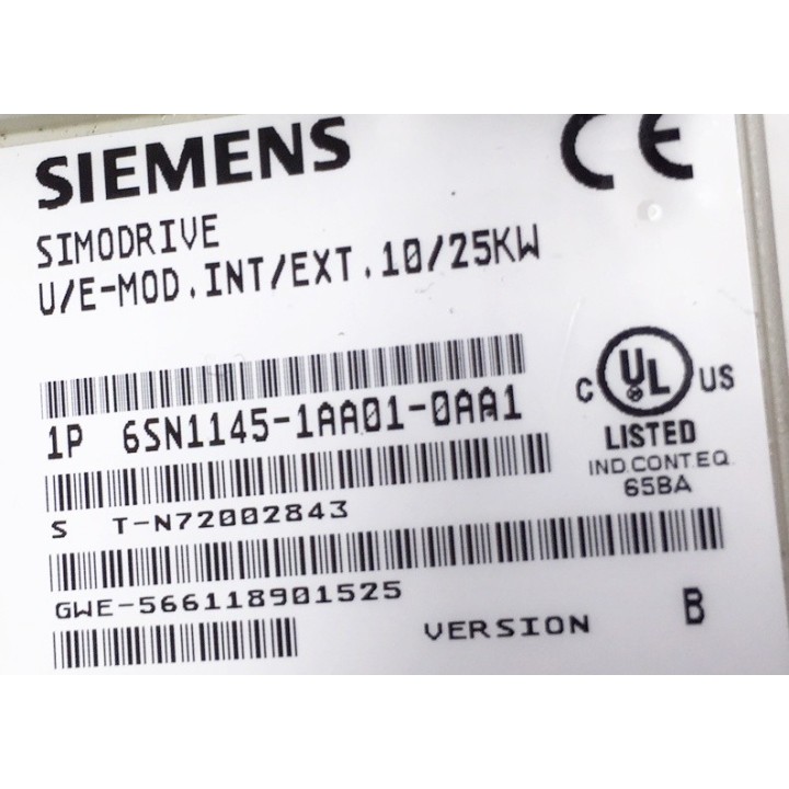 Alimentation SIEMENS 6SN1145-1AA01-0AA1 10/25 kW