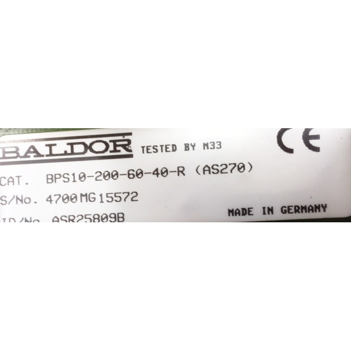 Alimentation BALDOR STAUBLI BPS10-200-60-40-R