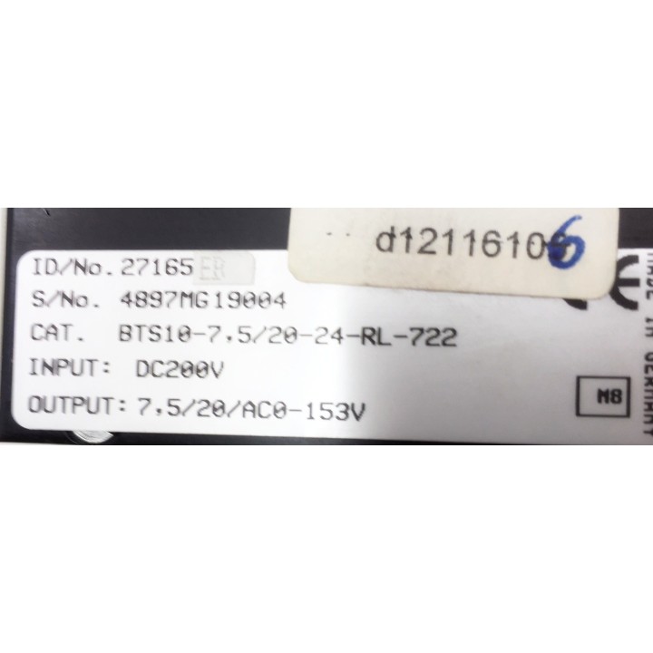 Carte axe BALDOR BTS10-7,5/20-24-RL-722