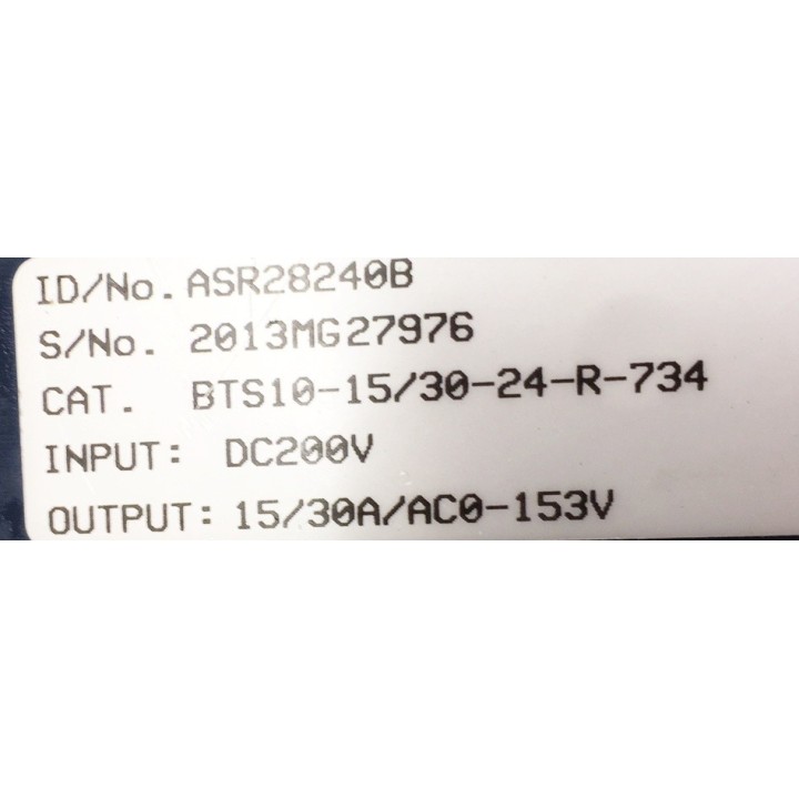 Carte axe BALDOR BTS10-15/30-24-R-734