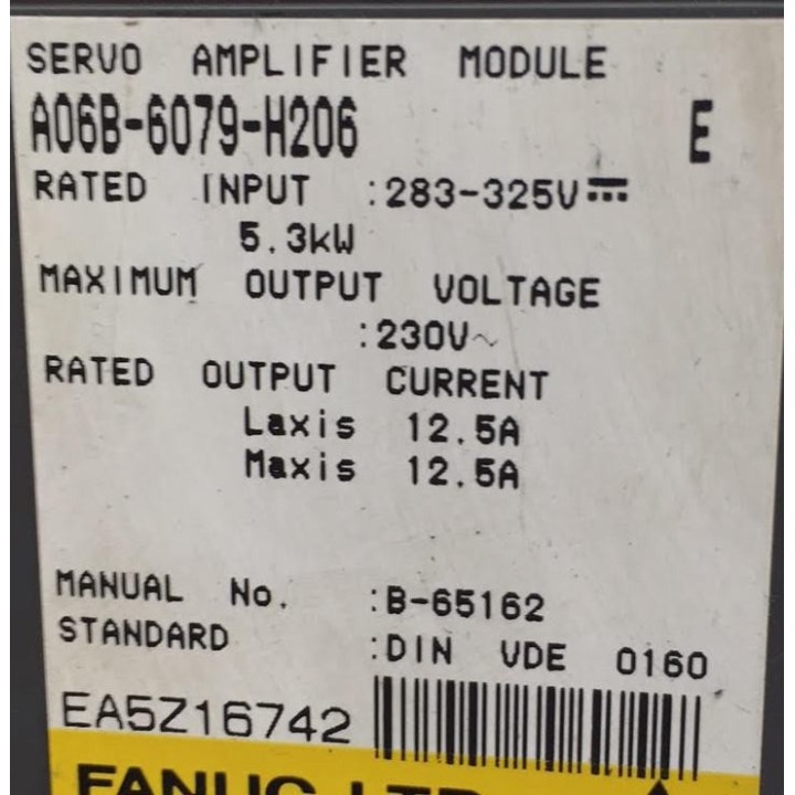 Servo amplifier FANUC A06B-6079-H206