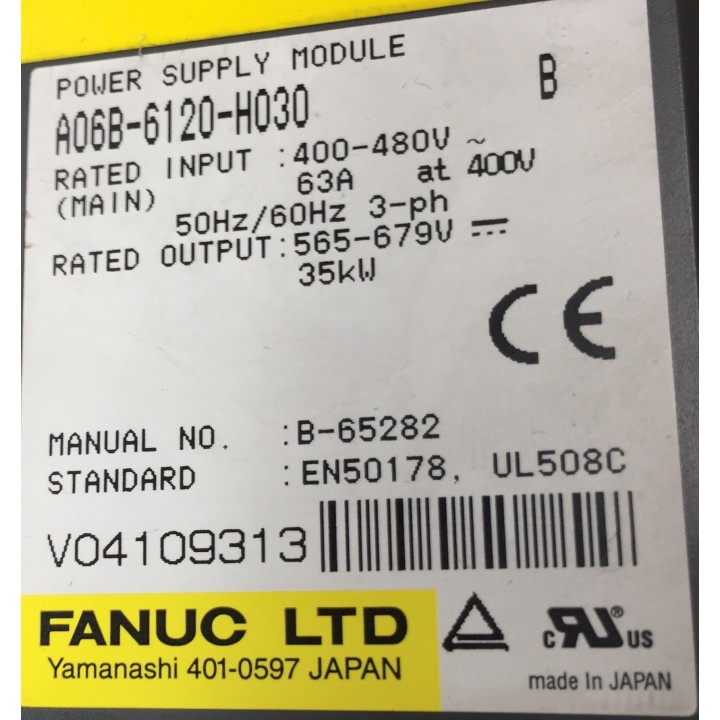 Alimentation FANUC PSM A06B-6120-H030