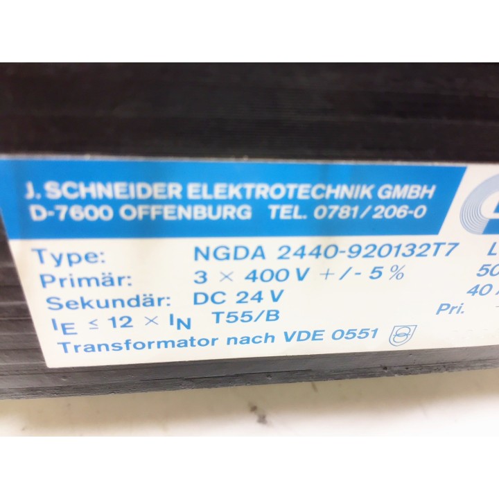 SCHNEIDER ELEKTROTECHNIK NGDA 2440-920132T7 transformer