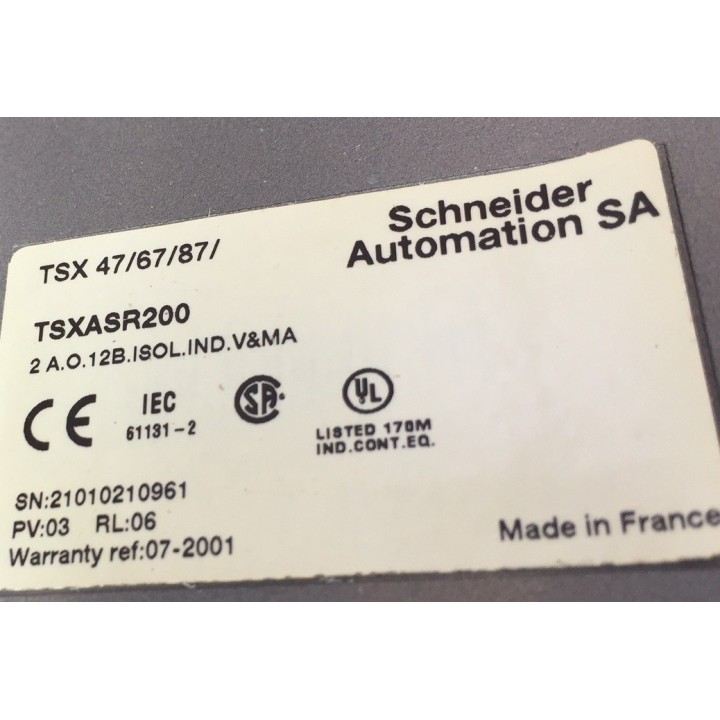 TELEMECANIQUE SHNEIDER ELECTRIC TSXASR200