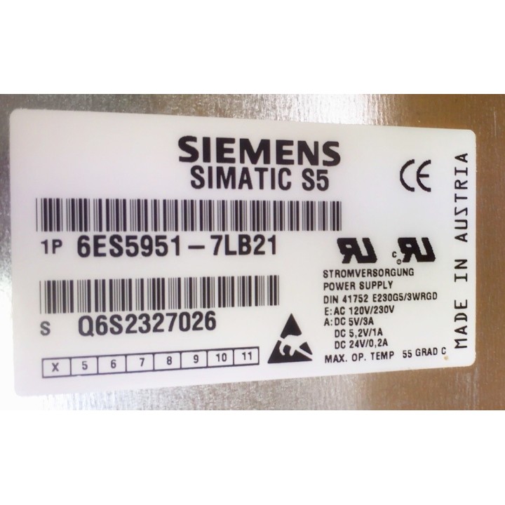 Alimentation SIEMENS SIMATIC S5 6ES5951-7LB21
