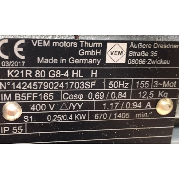 VEM K21R 80 G8-4 HL H