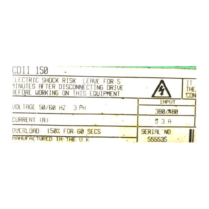 CONTROL TECHNIQUES COMMANDER CDII 150