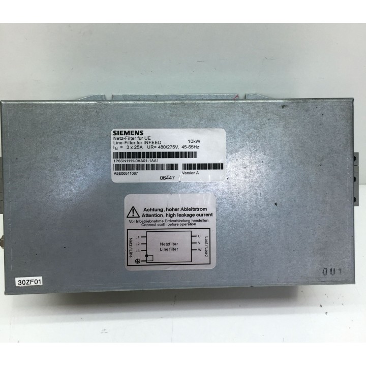SIEMENS 6SN1111-0AA01-1AA1 line ilter