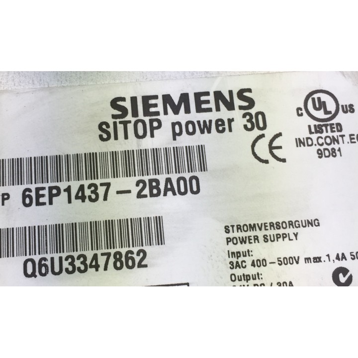 SIEMENS SITOP power 30 6EP1437-2BA00