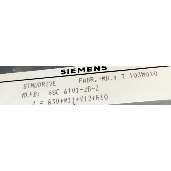 Variateur SIEMENS 6SC6101-2B-Z