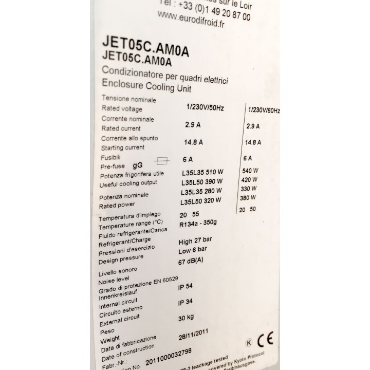 EURODIFROID JET05C.AM0A cooling unit