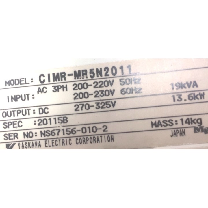 YASKAWA CIMR-MR5N2011 13.6kW