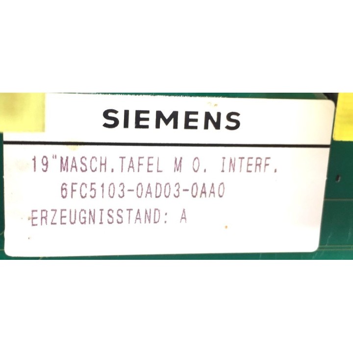 Pupitre SIEMENS 6FC5103-0AD03-0AA0