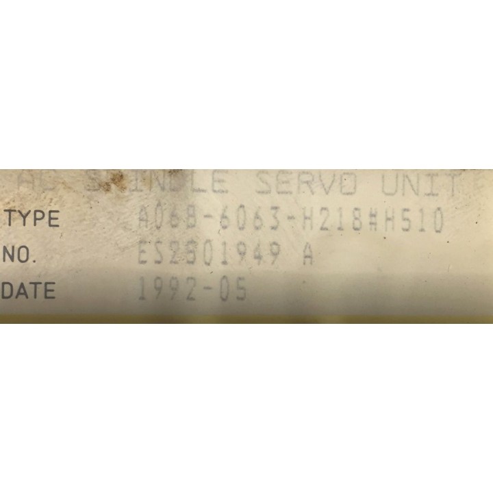 Variateur de broche FANUC A06B-6063-H218