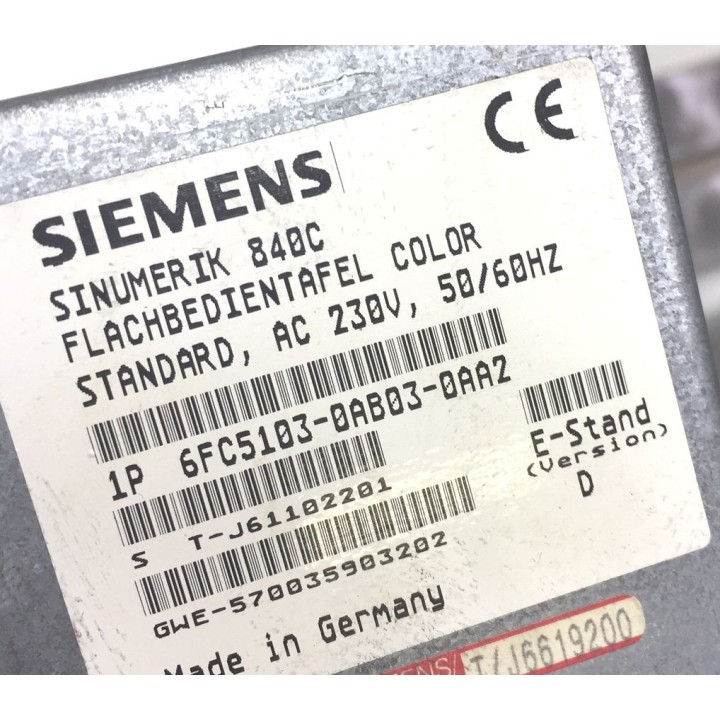 Ensemble pupitre SIEMENS 6FC5103-0AB03-0AA2 avec alimentation SIEMENS 581264TA