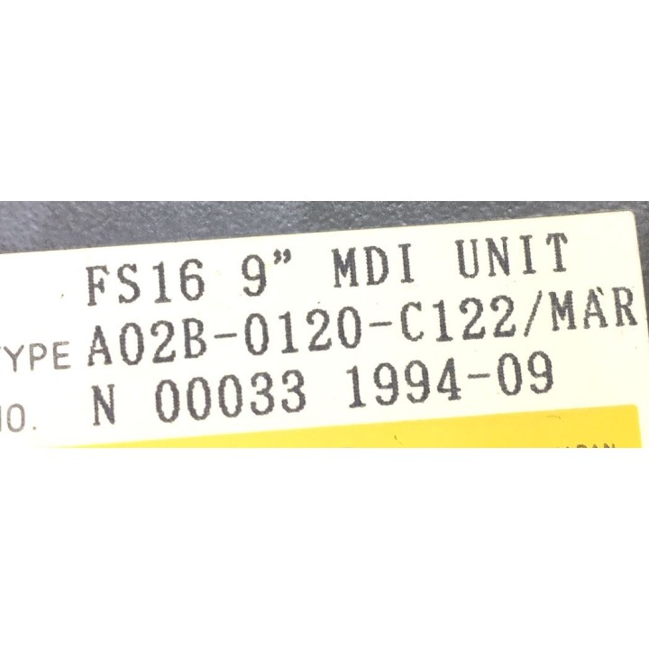 Clavier FANUC A02B-0120-C122/MAR FS16 9"